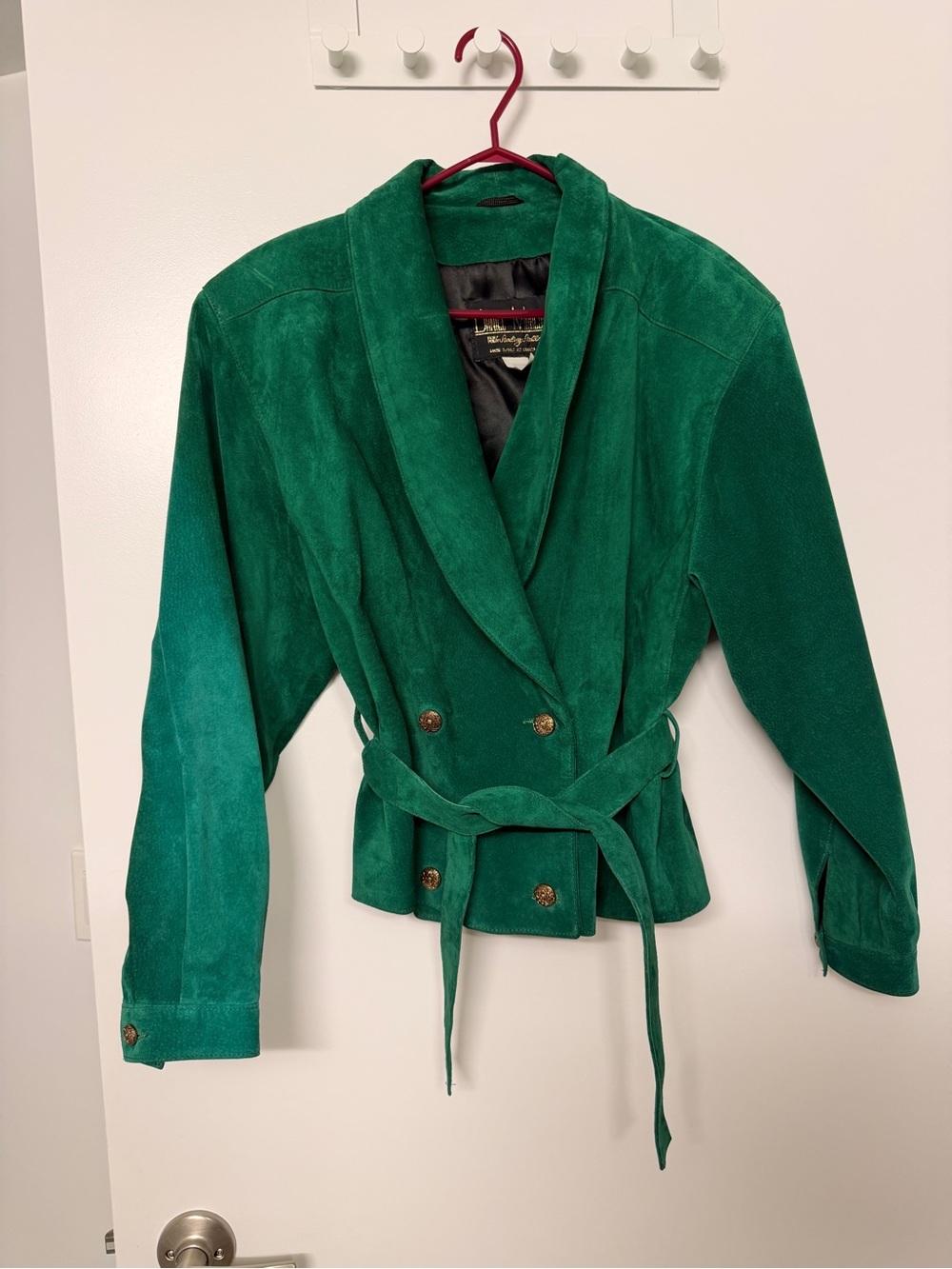 Vintage Green Suede Jacket